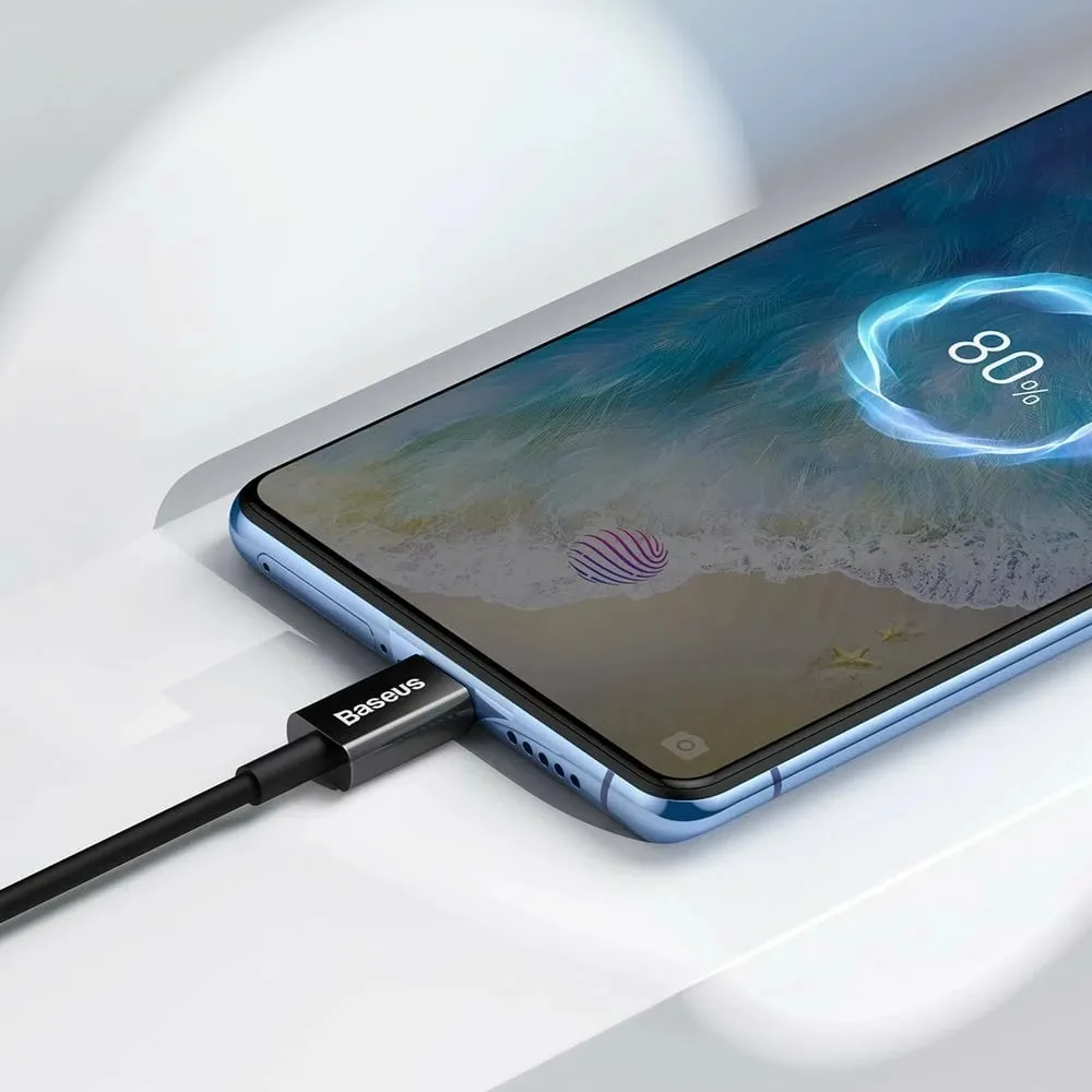 Kabllo Baseus Superior CAMYS-01, USB-A në micro USB, 1m, 2A, e zezë - 9