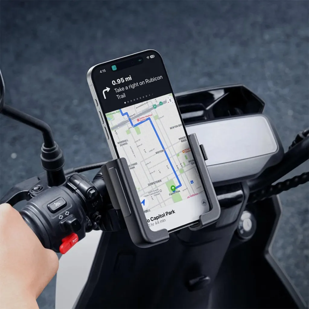 Mbajtës celulari Baseus GoTrip për biçikletë/skuter/moped, i zi - 10