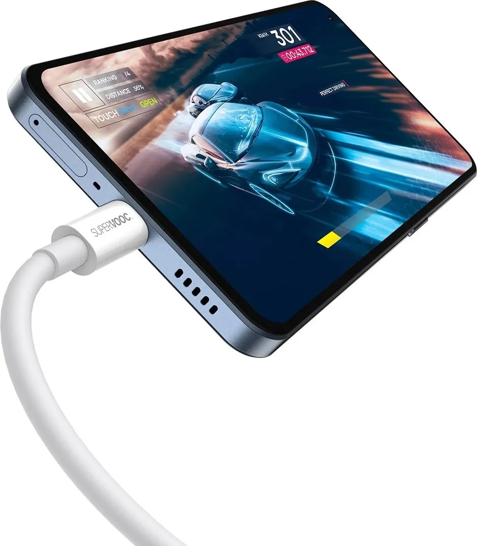 Kabllo Baseus Superior Series SUPERVOOC USB-A në USB-C 65W, 1m, Bardhë - 4