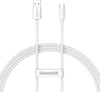 Kabllo Baseus Superior Series SUPERVOOC USB-A në USB-C 65W, 1m, Bardhë