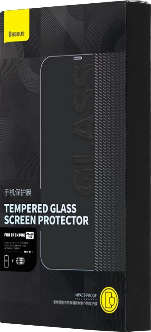 Mbrojtës ekrani Baseus Tempered Glass, 0.3mm, anti-pluhur, për iPhone 14 Pro - 5