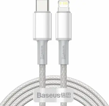 Kabllo Baseus CATLGD-A02 USB-C në Lightning, 2m, 20W, Bardhë
