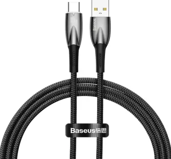 Kabllo Baseus Glimmer, USB në USB C, 100W, 1m, e zezë