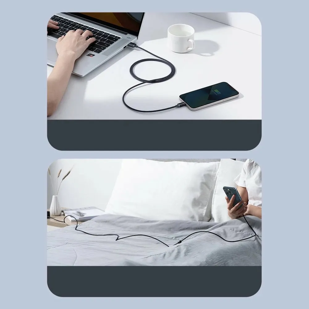Kabllo USB Baseus Cafule, USB A në Lightning, 2m, blu - 14