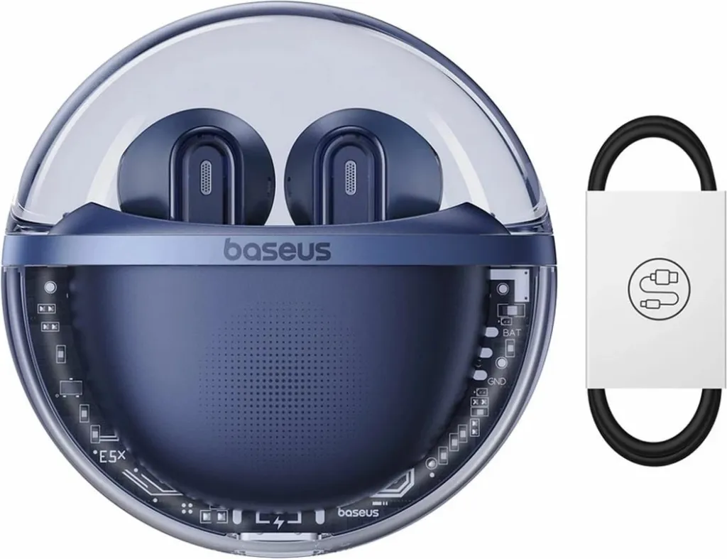 Kufje TWS Baseus Bowie E5, Bluetooth 5.3, Blu - 4