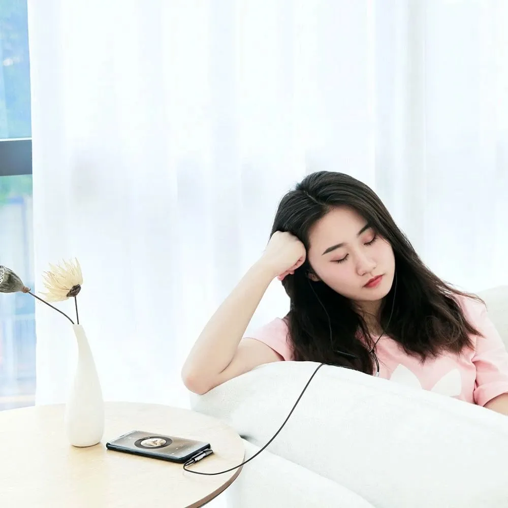 Adapter audio Baseus L41, USB-C në USB-C + 3.5 mm, i zi - 11