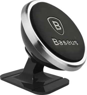 Mbajtës magnetik Baseus 360º për makinë, SUCX140012, argjendtë