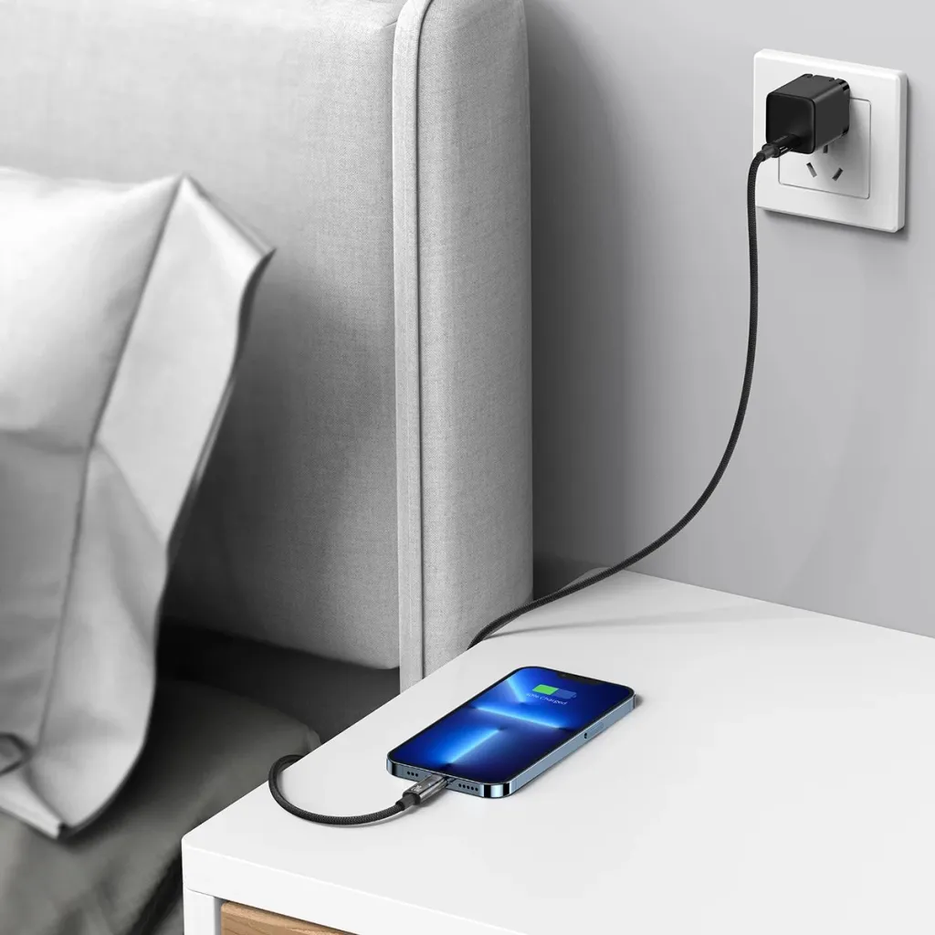 Kabllo Baseus Explorer USB-C në Lightning, 1m, 20W, Kaltër - 10