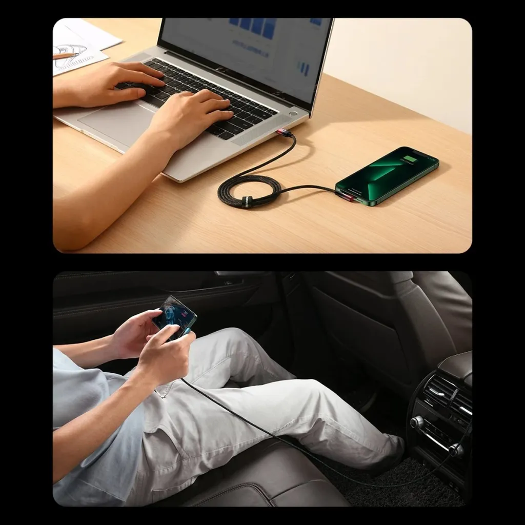 Kabllo Baseus MVP 2, USB-C në Lightning, 1m, 20W, Kuqe - 17