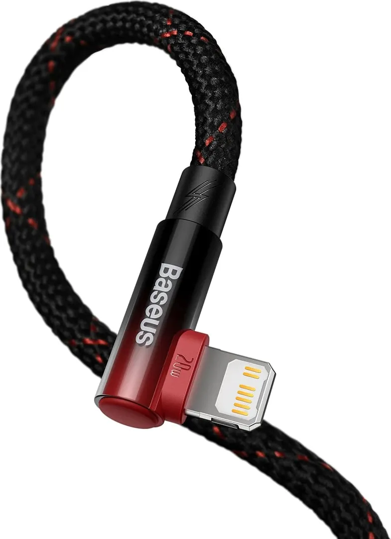 Kabllo Baseus MVP 2, USB-C në Lightning, 1m, 20W, Kuqe - 4