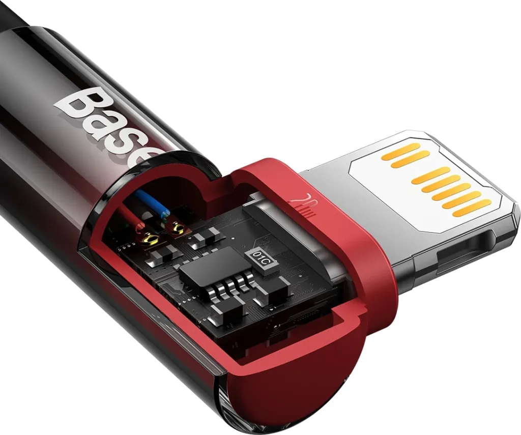 Kabllo Baseus MVP 2, USB-C në Lightning, 1m, 20W, Kuqe - 8