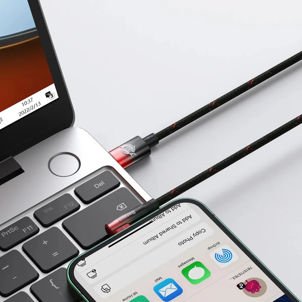 Kabllo Baseus MVP 2, USB-C në Lightning, 1m, 20W, Kuqe - 9