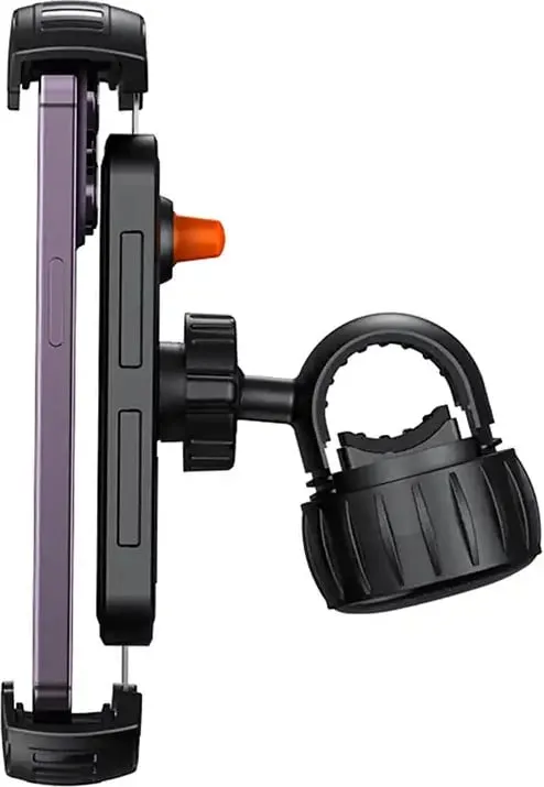 Mbajtëse biçiklete për telefon Baseus QuickGo, rrotullim 360°, e zezë - 4