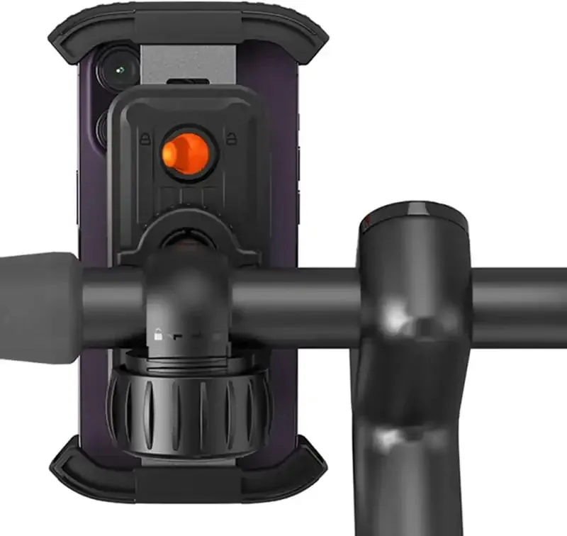 Mbajtëse biçiklete për telefon Baseus QuickGo, rrotullim 360°, e zezë - 5