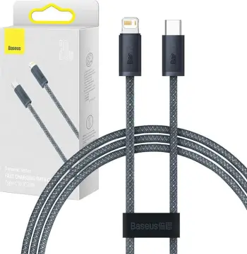 Kabllo Baseus CALD000116 USB-C në Lightning, 2m, 20W, Gri