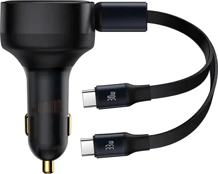 Karikues veture Baseus Enjoyment, 33W, 2x USB-C (male), i zi - 2