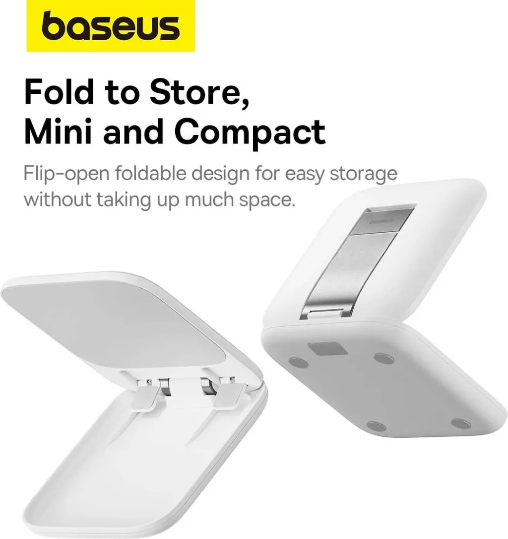 Mbajtëse tabletë Baseus BS-HP009 Seashell Series, e palosshme, e bardhë - 8