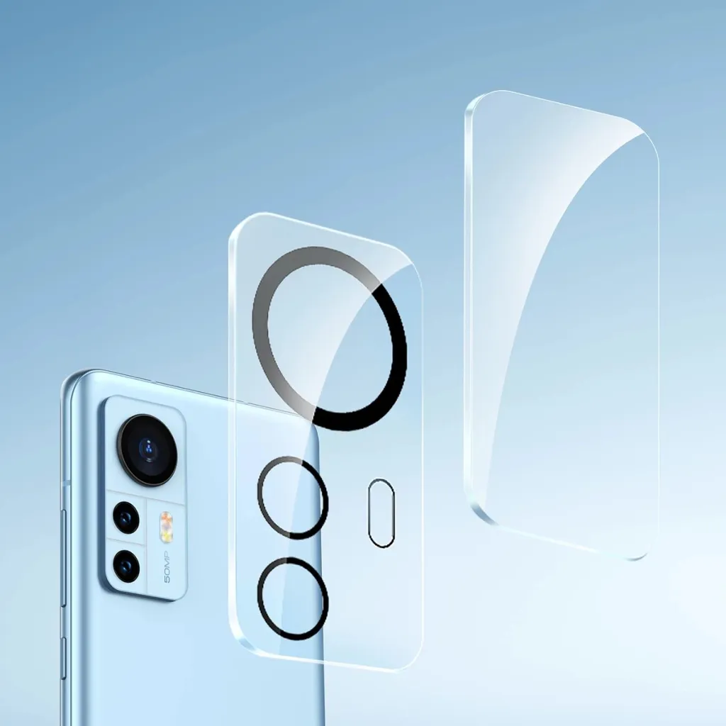 Mbrojtës kamerë Baseus për Xiaomi 12 Pro, 0.3mm, Transparent, 2 copë + set pastrimi - 9