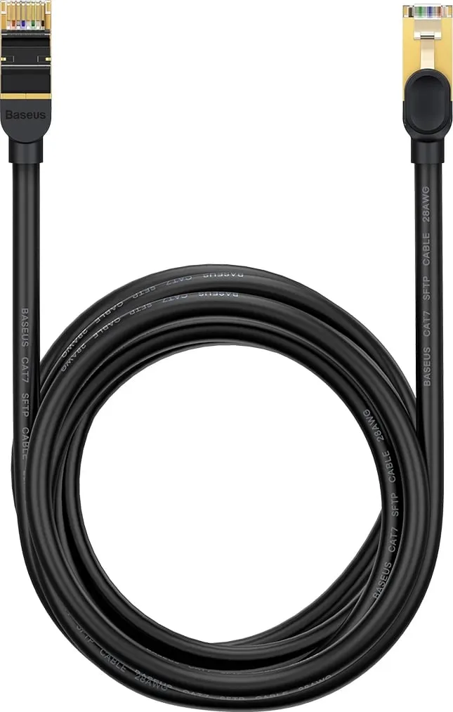 Kabllo rrjeti Baseus Speed Seven Cat 7, RJ45, 10Gbps, 5m, e zezë - 3