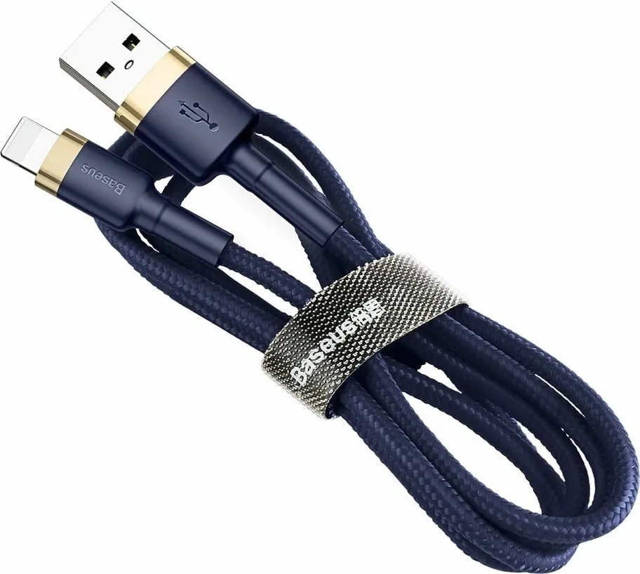 Kabllo Baseus Cafule CALKLF-CV3, USB-A në Lightning, 2m, 1.5A, Blu-Ari - 1