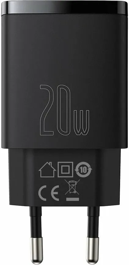 Karikues muri Baseus Compact, 20W, 2 porta USB-A/USB-C, i zi - 2