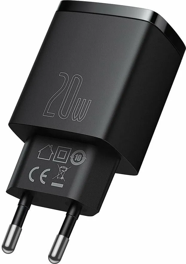 Karikues muri Baseus Compact, 20W, 2 porta USB-A/USB-C, i zi - 3