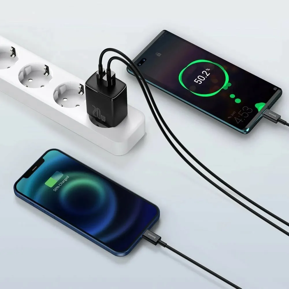 Karikues muri Baseus Compact, 20W, 2 porta USB-A/USB-C, i zi - 8