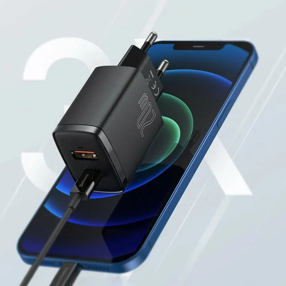 Karikues muri Baseus Compact, 20W, 2 porta USB-A/USB-C, i zi - 10