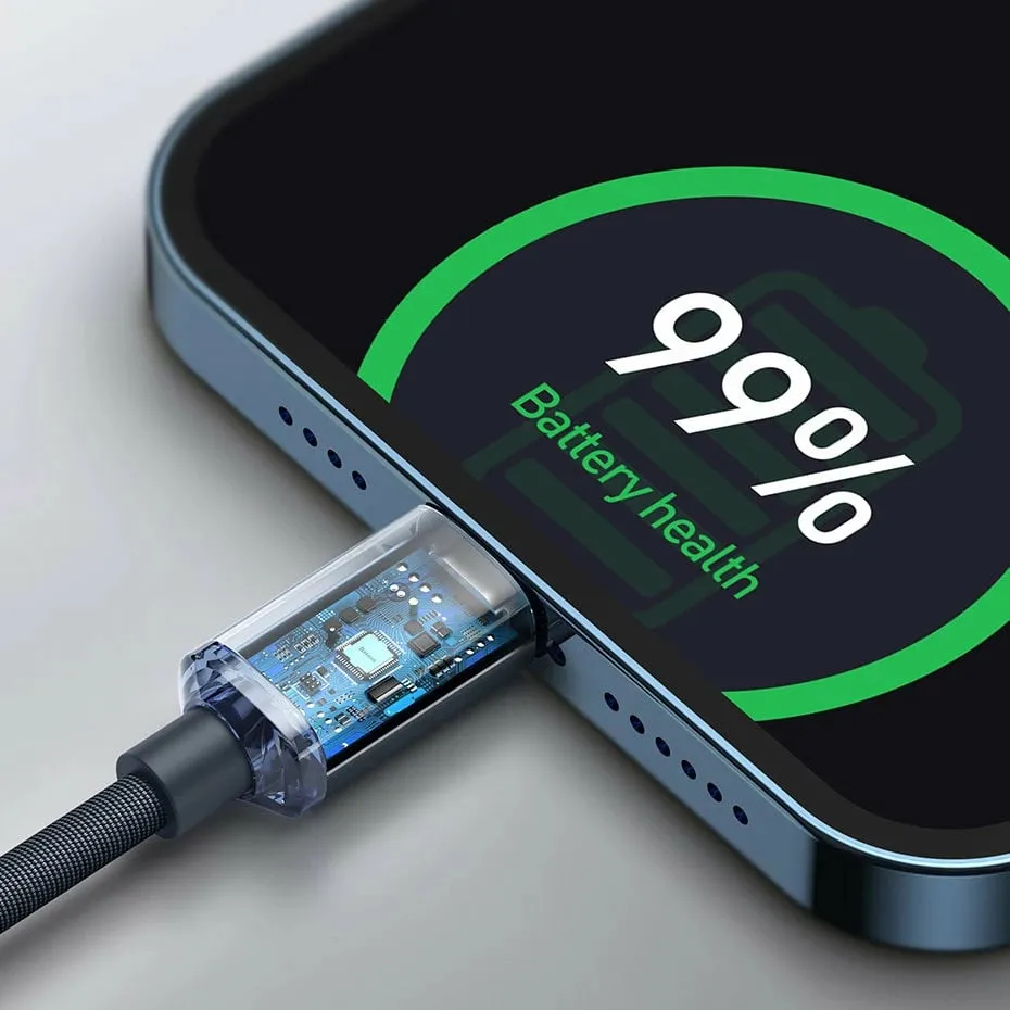 Kabllo Baseus CAJY000203 Lightning në USB-C, 1.2m, 20W, Blu - 14