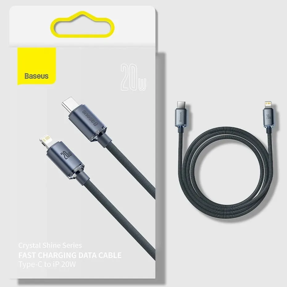 Kabllo Baseus CAJY000203 Lightning në USB-C, 1.2m, 20W, Blu - 16