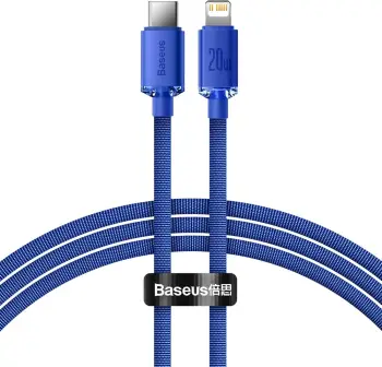 Kabllo Baseus CAJY000203 Lightning në USB-C, 1.2m, 20W, Blu