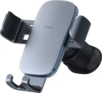Mbajtës telefoni për veturë Baseus Metal Age II SUJS000013, gravitacional, metal, gri e errët