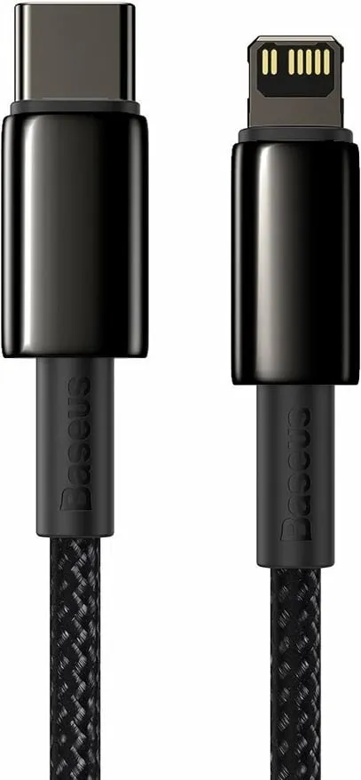 Kabllo Baseus CATLWJ-01, USB-C në Lightning, 1m, 20W, e zezë - 2