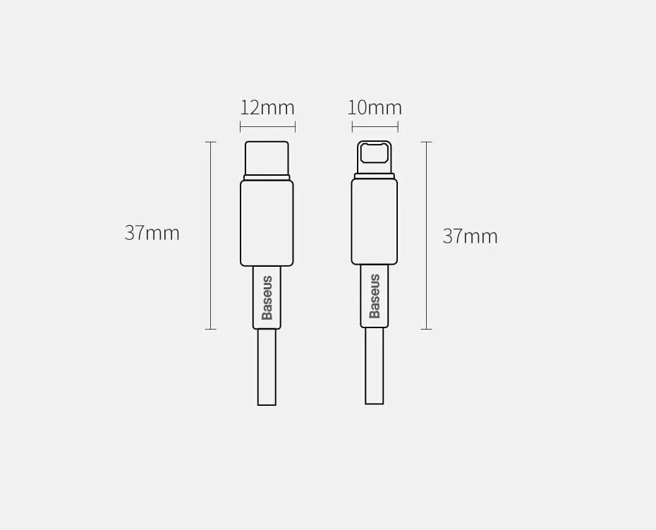 Kabllo Baseus CATLWJ-01, USB-C në Lightning, 1m, 20W, e zezë - 17