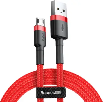 Kabllo Baseus Cafule CAMKLF-B09, USB-A në micro USB, 1m, e kuqe