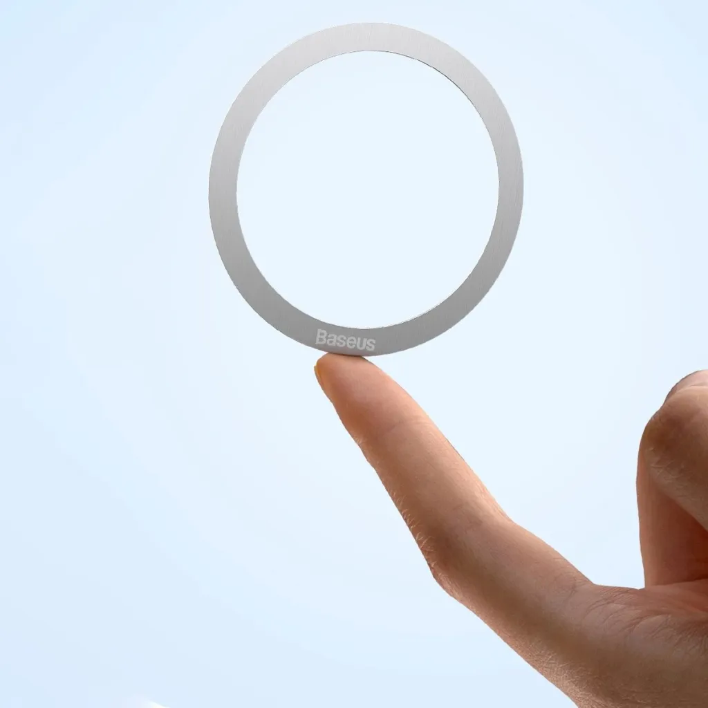 Unazë magnetike Baseus Halo Series, 2 copë, për MagSafe, argjendtë - 14