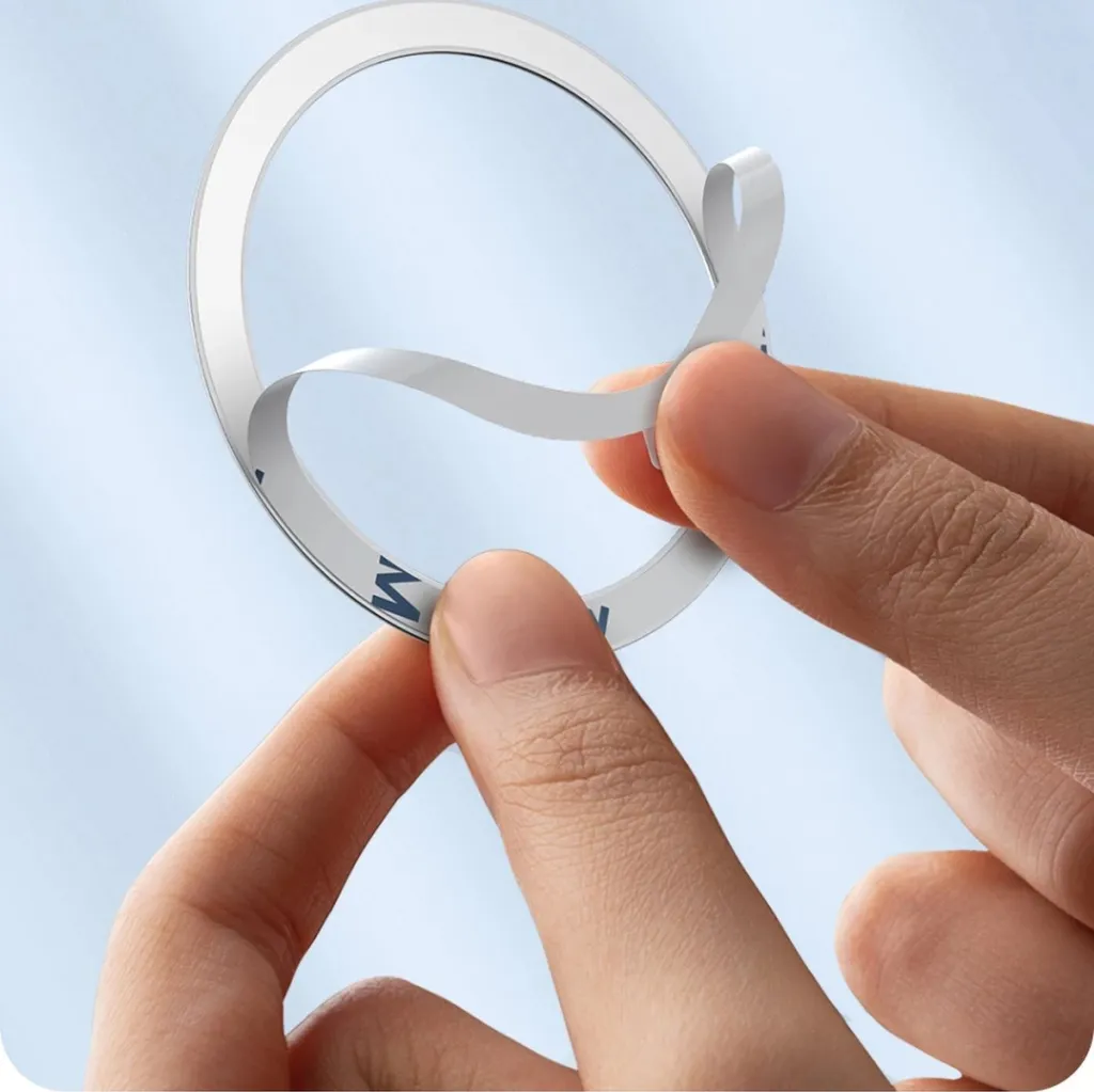 Unazë magnetike Baseus Halo Series, 2 copë, për MagSafe, argjendtë - 16