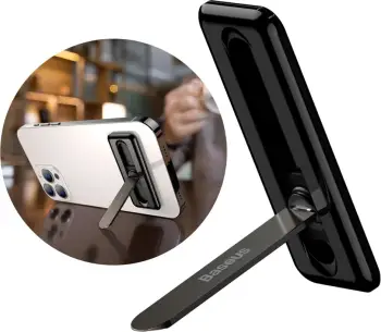 Mbajtës palosës vetë-ngjitës për celular Baseus LUXZ000001, i zi