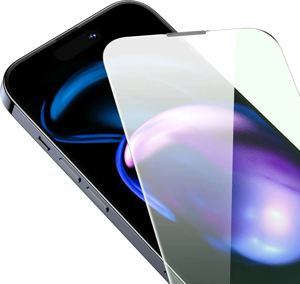 Mbrojtës ekrani Baseus Tempered Glass, Anti Blue Light, 0.3mm, për iPhone 14 Pro - 7