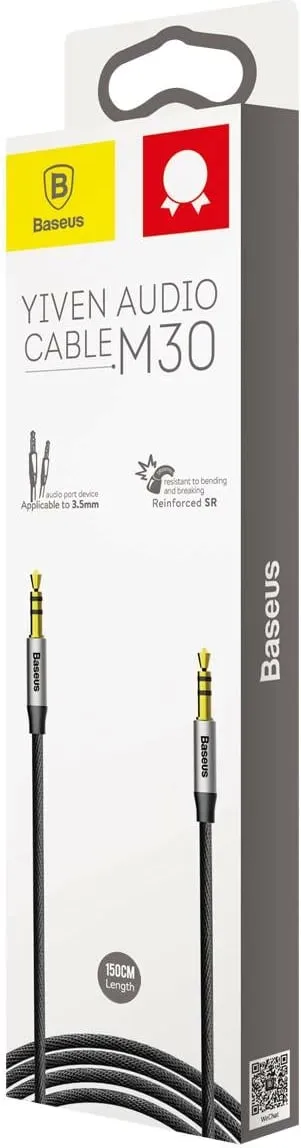 Kabllo Baesus, jack 3.5 mm - 3.5 mm, 1.5 m, e zezë - 5