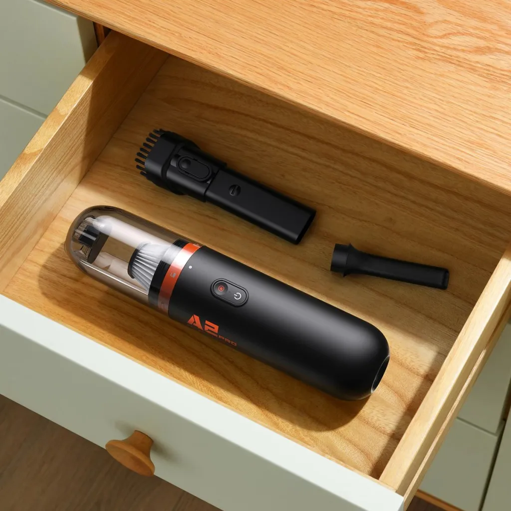 Fshesë portabile për makinë Baseus A2Pro, 6000Pa, 80W, e zezë - 9