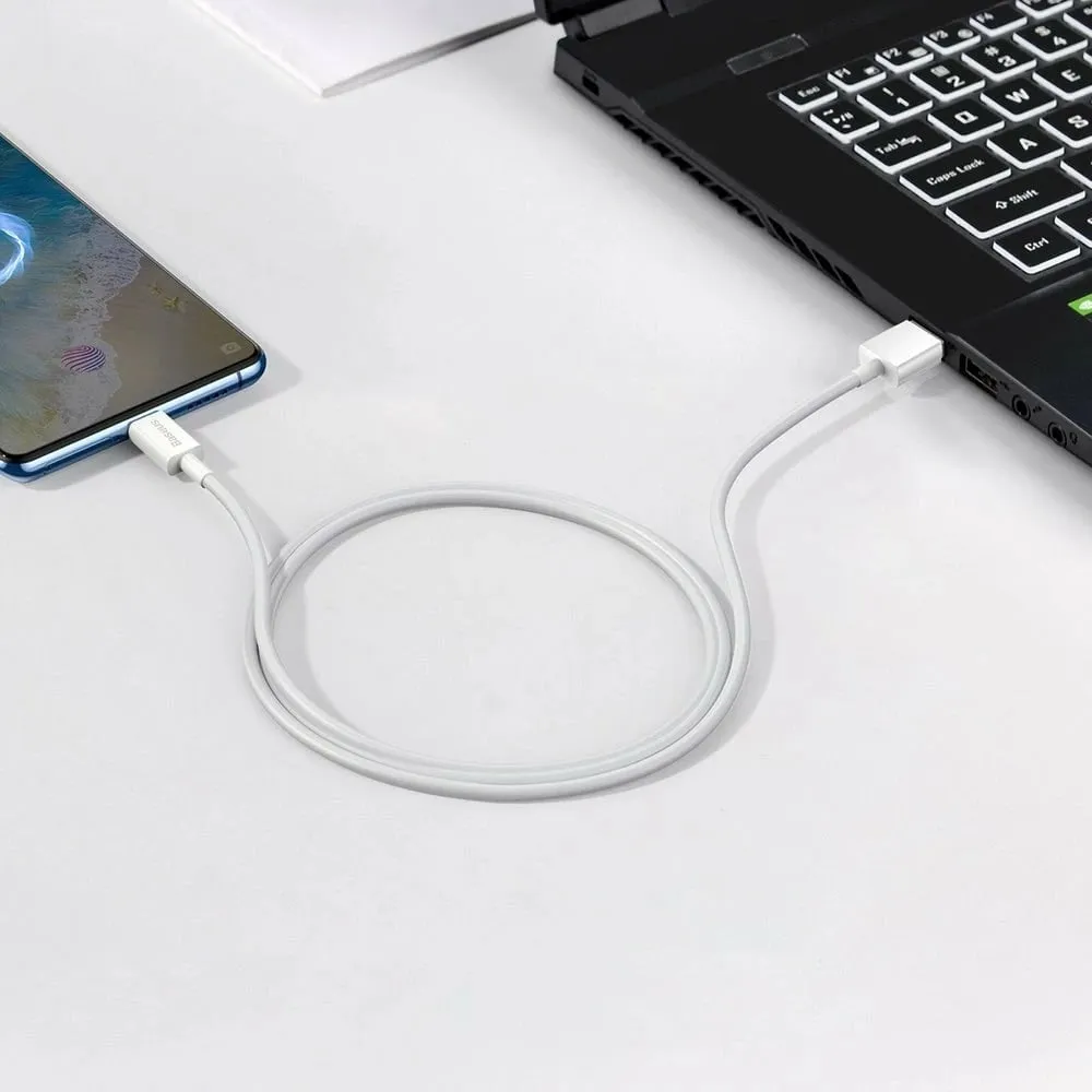 Kabllo Baseus Superior CAMYS-02, USB-A në micro USB, 1m, Bardhë - 12