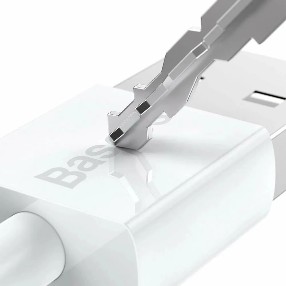 Kabllo Baseus Superior CAMYS-02, USB-A në micro USB, 1m, Bardhë - 4