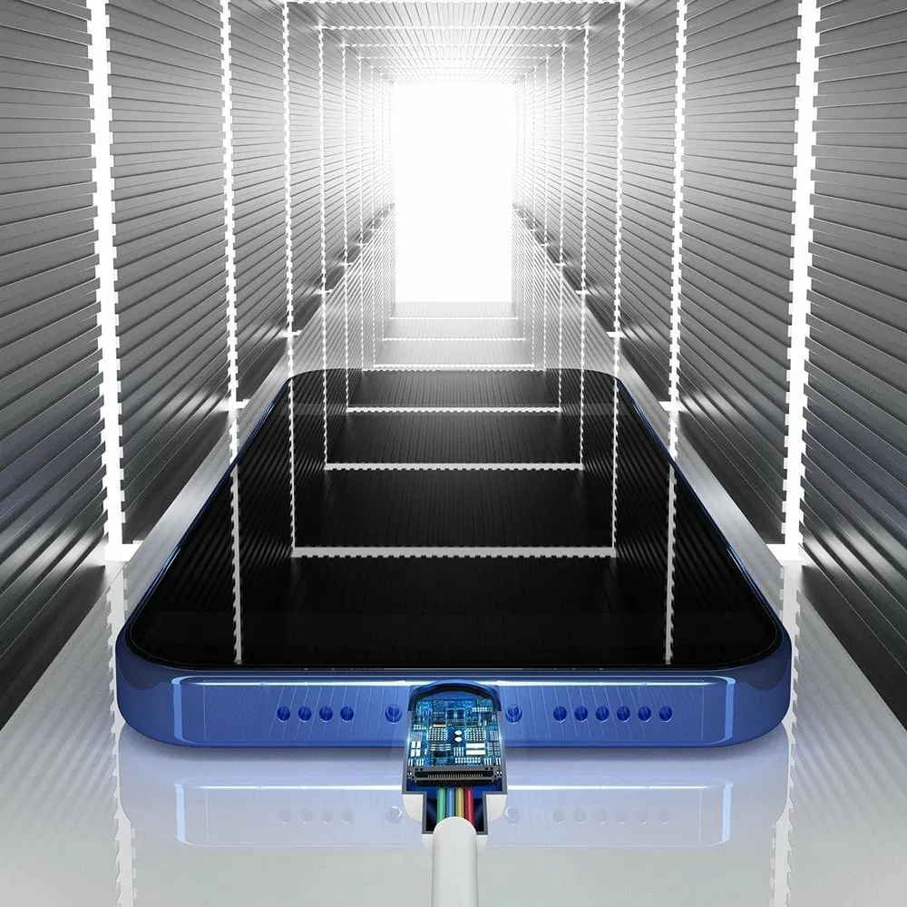 Kabllo USB-Lightning Baseus TZCALZJ-02, 1.5m, Set 2 copë, Bardhë - 12