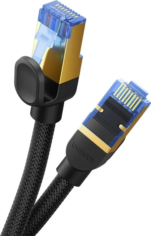Kabllo rrjeti Baseus RJ45 Cat.7, 8m, 10Gbps, e thurur, e zezë - 2