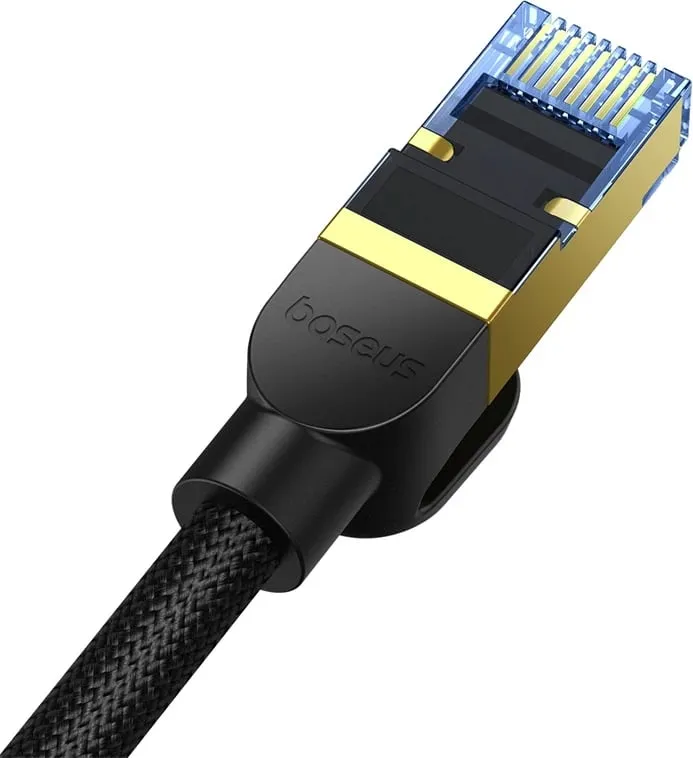 Kabllo rrjeti Baseus RJ45 Cat.7, 8m, 10Gbps, e thurur, e zezë - 4