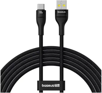 Kabllo USB Baseus Superior USB A në USB C, 2 m, 100 W, e zezë