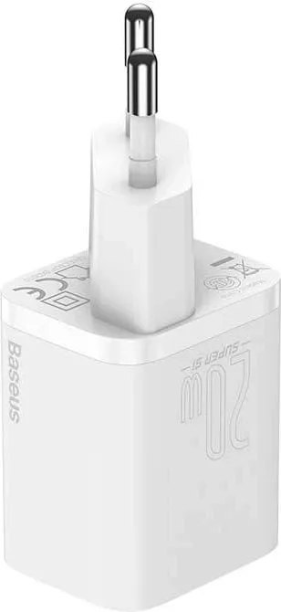 Karikues muri Baseus Super Si 1C, 20W, USB-C, i bardhë - 10