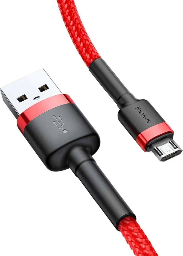 Kabllo Baseus Cafule CAMKLF-C09, USB-A në micro USB, 2m, e kuqe - 3