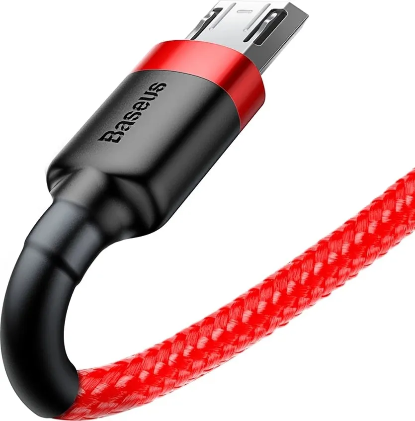 Kabllo Baseus Cafule CAMKLF-C09, USB-A në micro USB, 2m, e kuqe - 4